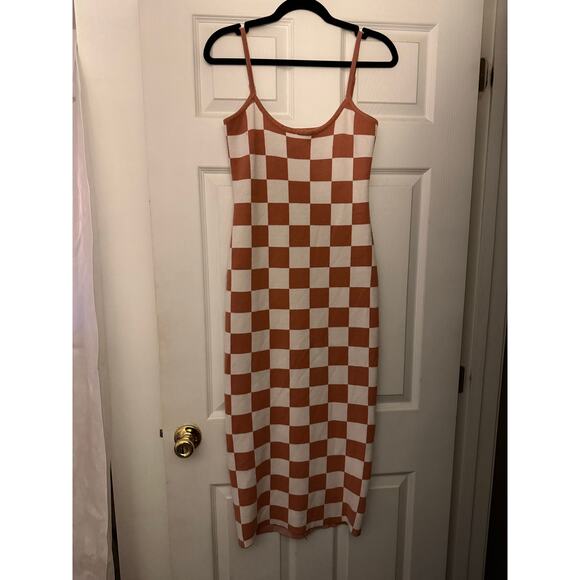 None and/or Unknown Dresses & Skirts - Cute Knit Checkered Dress Size Medium